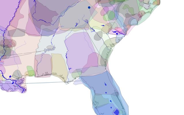 Link to an interactive map illustrating the indigenous territories of the Southeast